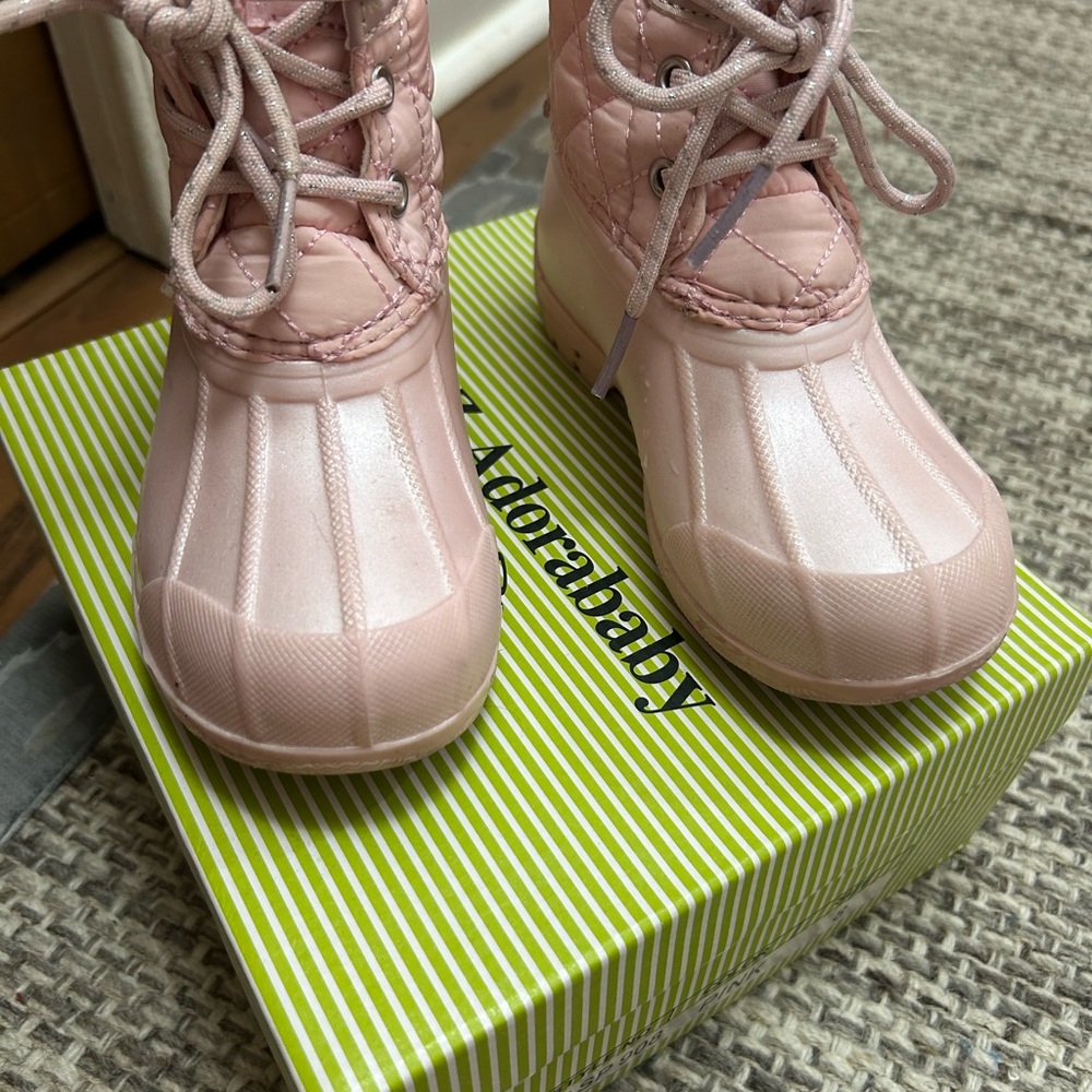 Sperry Pink Kids Rain & Snow Boots